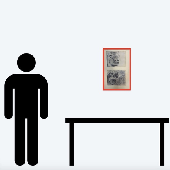 Two Picasso Prints Composition Studies for Guernica Matted 16x24" - Picture 2 of 6